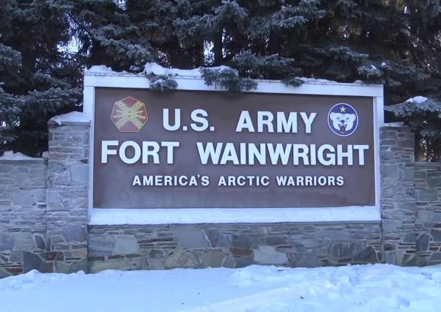 Fofrt Wainwright Sign in Alaska