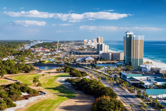 Panama City, Florida, view Front Beach Road