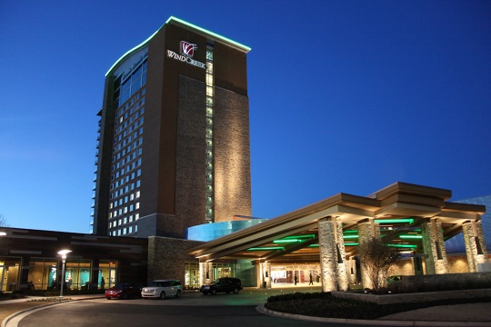 Hotel Tower Night At Wetumpka Alabama