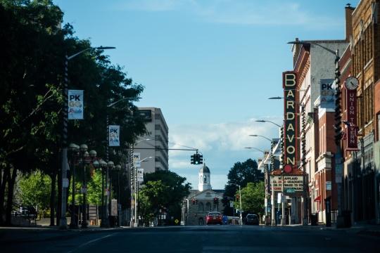 Market Street in the City of Poughkeepsie NY on Monday, June 15th, 2020.