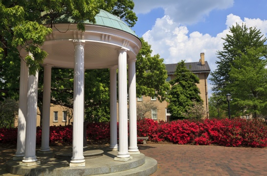 Old Well at UNC Chapel Hill in the Spring