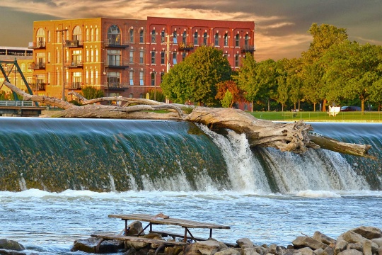 River in Grand Rapids, Michigan