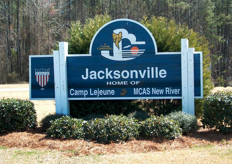 Sign Welcome Jacksonville North Carolina