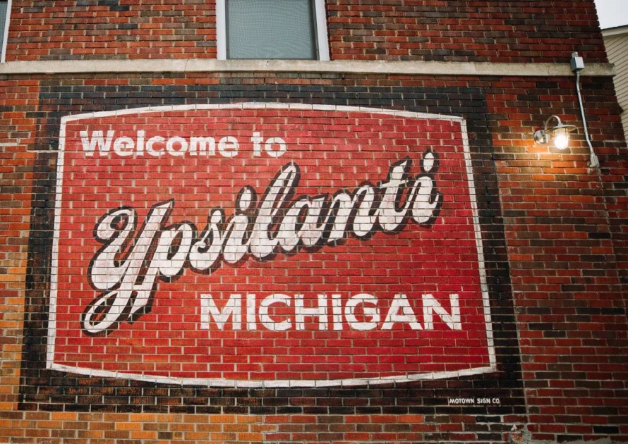 Sign Welcome Ypsilanti Michigan