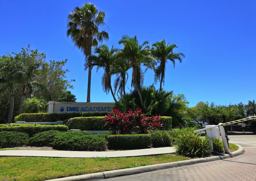 Bradenton, Florida, USA, April 2019. View of the street