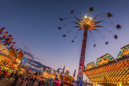 BROCKTON, USA - JULY 04: The traditional Brockton Fair in Massachusetts, USA which commemorates the Independence day, attracts thousands of locals and tourist from all over the state on July 4, 2012.