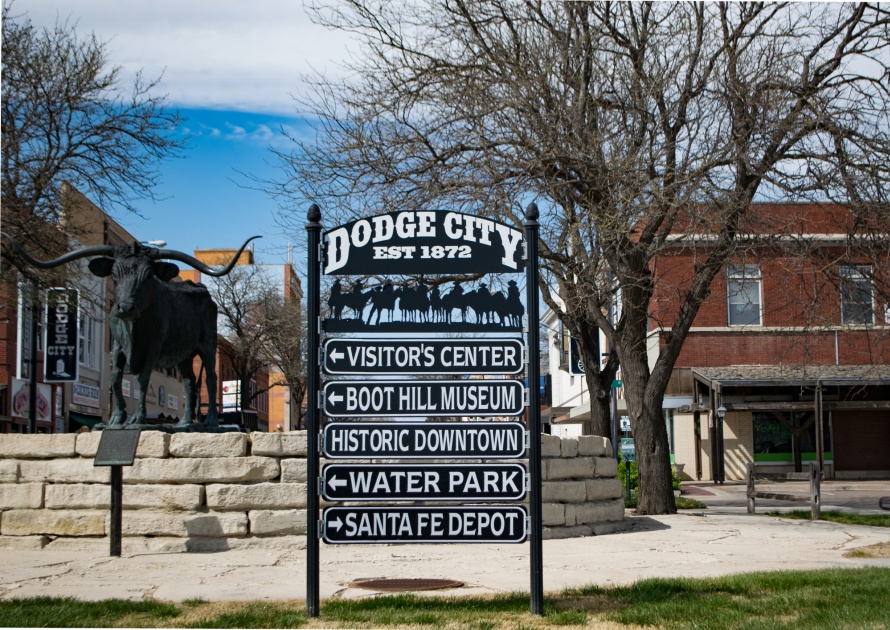 Welcome to Dodge City Sign in Kansas