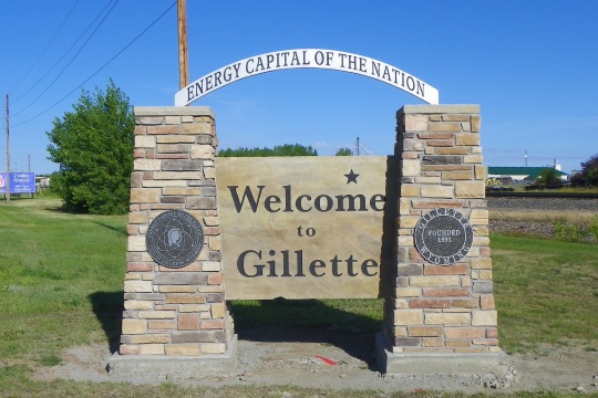 Welcome to Gillette Sign in Wyoming