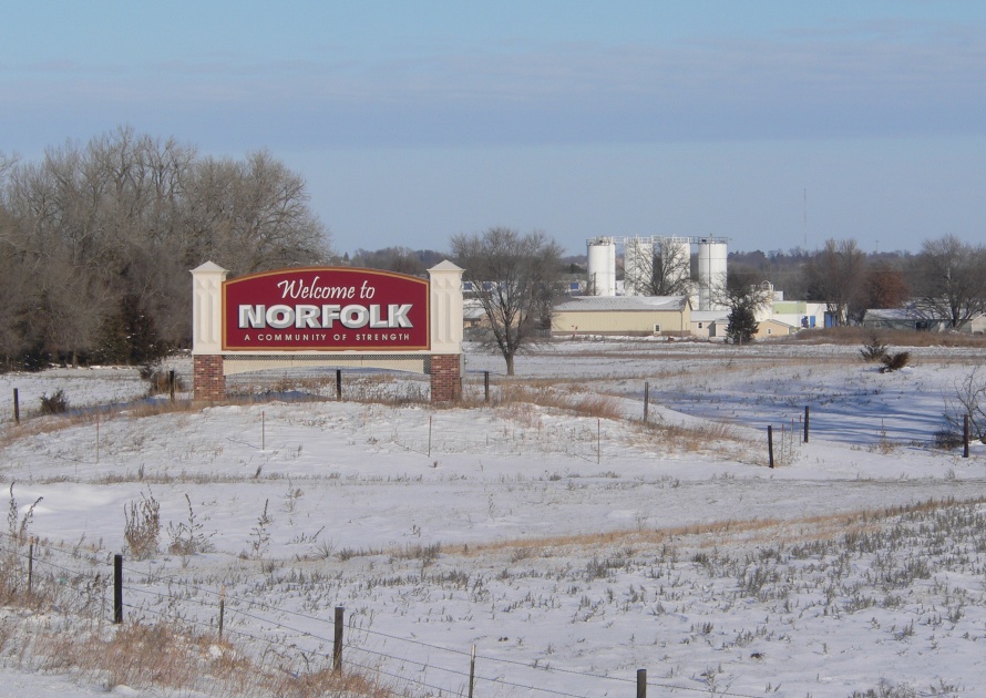 Welcome to Norfolk Sign in Nebraska