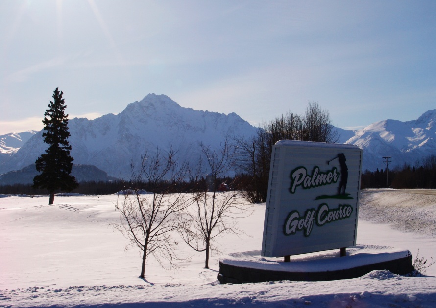Mountain in Palmer Golf Course Alaska